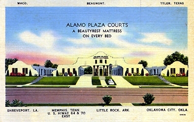 alamo courts postcard