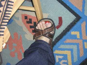 injured foot